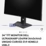 Dell U3419w USB-C Hub Gaming / Work Curve Monitor 4k Image 9