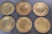 6 Gold Charter Plates