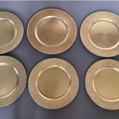 6 Gold Charter Plates