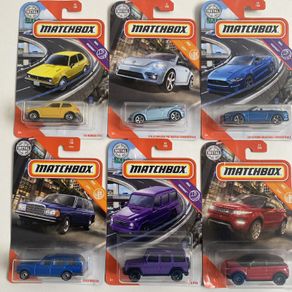 Honda CVCC, VW Beetle, Ford Mustang, Range Rover, Mercedes-Benz S123/ G550 - Collectable Matchbox