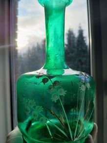 antique decanter or vase