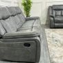 New 3+2 Westwood Sand Sofas Recliner Image 8