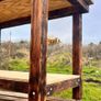 Rustic Workbench / table on castor wheels Image 2