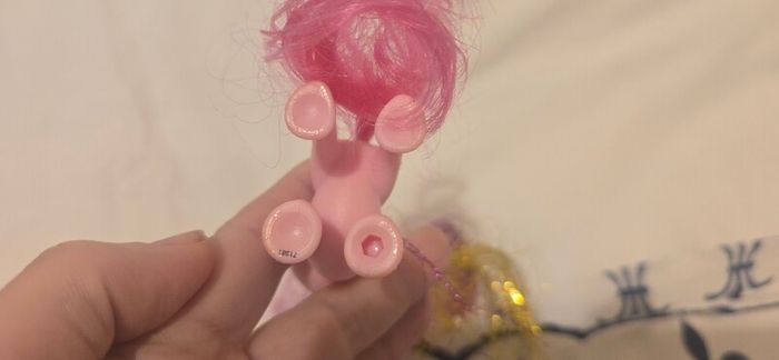 Rarity Glitter Tinsel Brushable 3inch Reboot MLP G4.5 G4 My Little Pony