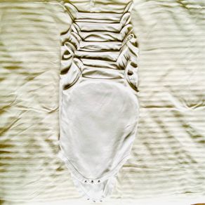 6 white string bodysuits