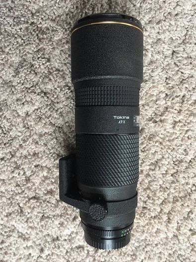Tokina AT-X AF F/4 100-300mm SD for Nikon AF/MF FX/DX film/digital fit, constant fast long lens.