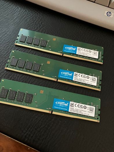 12GB DDR4 Desktop RAM 3x4GB Crucial