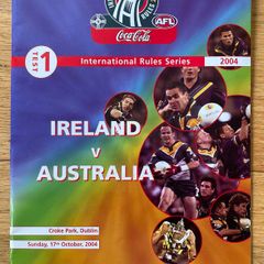 2004 Ireland v Australia - GAA AFL International Rules Test 1 Programme
