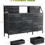 Dresser for Bedroom with 13 Drawers, 55 Wide Chest of Drawers Image 3