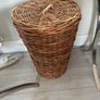 Vintage Handmade Large Willow Basket Image 5