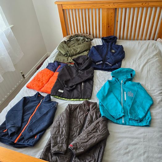 Set of clothes and shoes for a boy 6-8 years old.