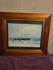 "The Royal Steam Yacht Victoria and Albert" Framed print