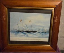 "The Royal Steam Yacht Victoria and Albert" Framed print