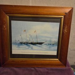 "The Royal Steam Yacht Victoria and Albert" Framed print