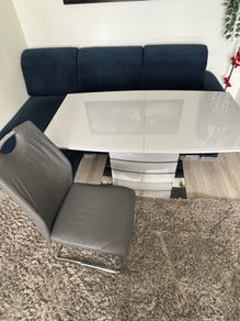 Table + 2 Chairs  Grey