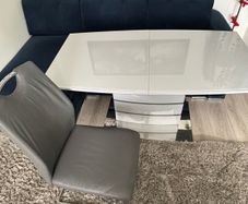 Table + 2 Chairs  Grey