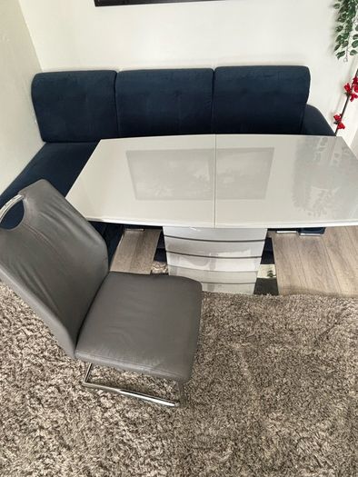 Table + 2 Chairs  Grey