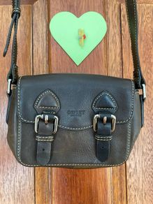 Genuine leather Osprey crossbody mini satchel bag