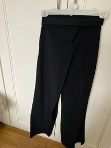 Asymmetrical wide leg trouresr size xs uk 4/6