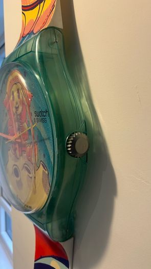 Swatch Maxi Wall Clock YURI 1991