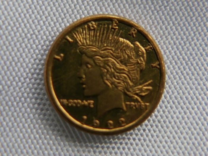 US Miniature 24K Gold Plated Token