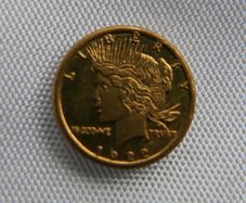 US Miniature 24K Gold Plated Token