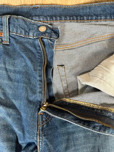 Levis 502 Jeans Mens Blue W38 L34 Premium Big E