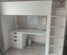 IKEA Bunk Bed with study desk and wardrobe