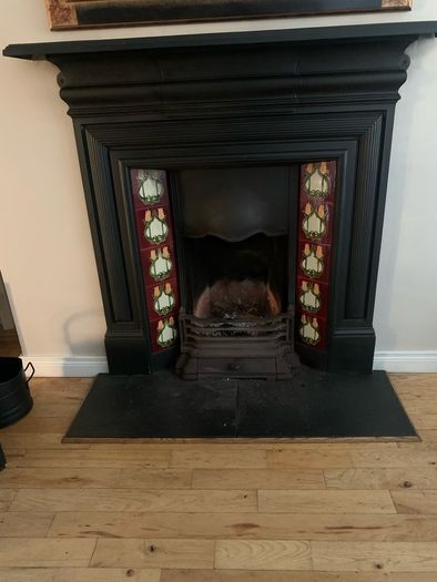 Victorian Antique Cast Iron Fireplace