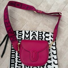 Marc Jacobs pink saddle bag
