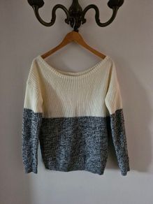 Wide neck knitted jumper (Ax Paris)