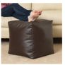 Footrest/Footstool/Puffe/Ottoman/Point Bean Bag Chair Cover Only, Medium Size, Brown (unfilled) Image 2