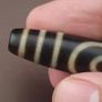 Antique Himalayan Tibetan 2 Eyes Agate Dzi Bead Amulet Pendant Image 2