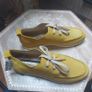 New Yellow Suede Lace-ups UK 6.5 FREE POST Image 4