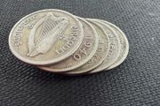 5 Silver Half Crown Coins. Lot 2