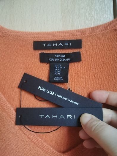 BNWT - TAHARI 100% 2-ply cashmere Jumper UK 10