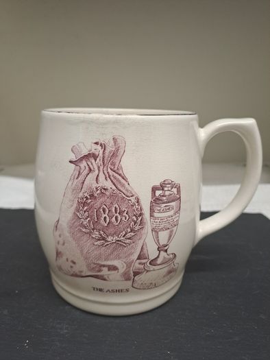 Vintage Sandland The Ashes 1883 Cricket Mug