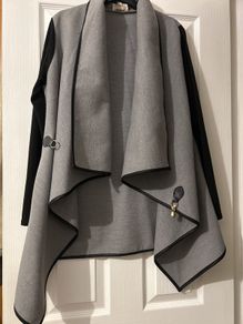 Waterfall front Grey Jacket