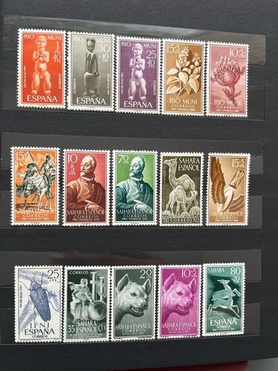 SPAIN Colonies album with stamps