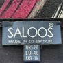Saloos black & multicolour tunic, Size 20 Image 4