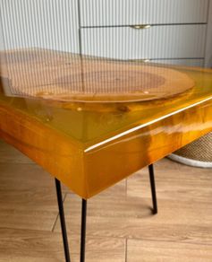 Handmade Epoxy Resin & Oak Table