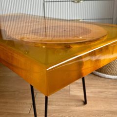 Handmade Epoxy Resin & Oak Table