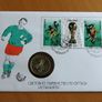 Error coin Bulgaria Football world cup Spain coin stamp cover Image 2