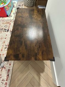 Solid Coffee Table with Drawers
