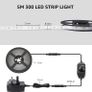 LED Strip Light White 5M 300 LEDs, 1650lm Dimmable Strip Lights for Kitchen, Cool White 6000K Daylight LED Strip for Under Units Cabinet Cupboards (12V Power Plug and Dimmer Switch Included) Image 7