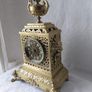 Ornate Antique Mantel Clock Solid Brass circa 1900s Working Beautiful solid Image 4