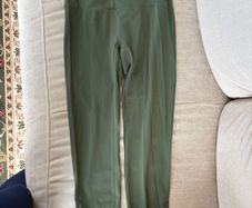 Olive green maternity leggings
