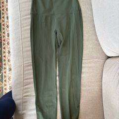 Olive green maternity leggings