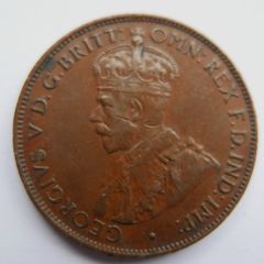 1933 George V Australia Half 1/2 Penny