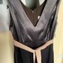 Vera Wang Mocha Bridesmaid Dress with Belt Size 10-12 Image 3